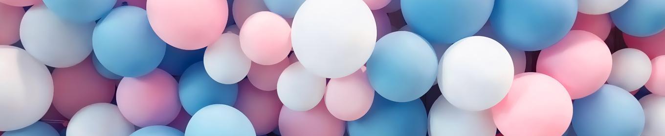 bunte Luftballons Ballongirlande