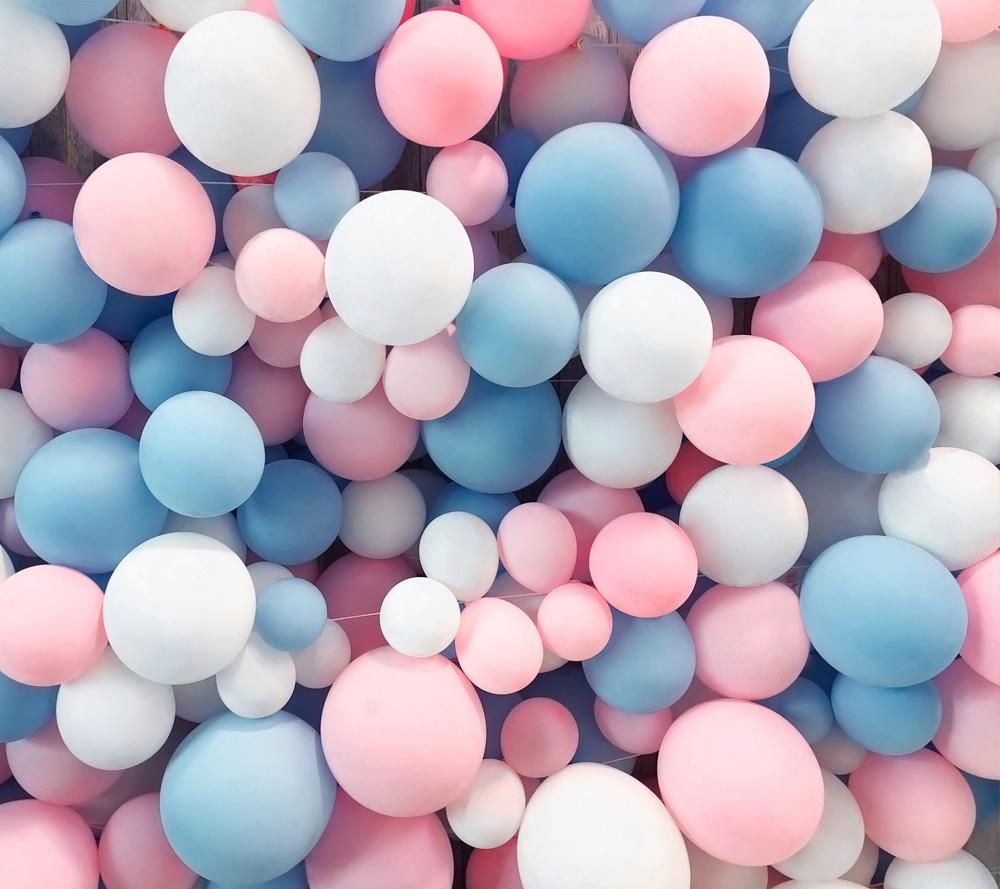 bunte Luftballons Ballongirlande