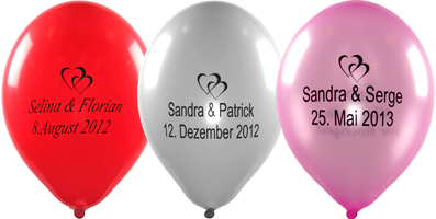 Ballondruck Hochzeit