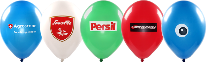 Ballondruck mehrfarbig