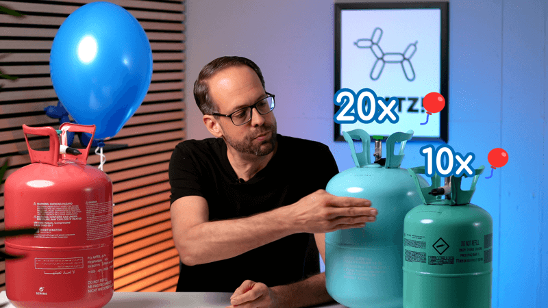 Heliumflaschen Füllmenge