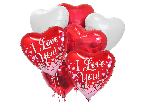 Ballon Bouquet I love you Valentinstag