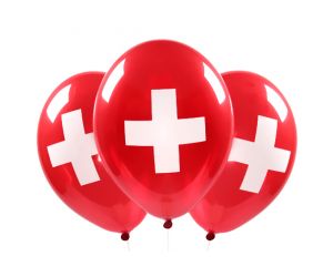 Schweizerkreuz Ballons
