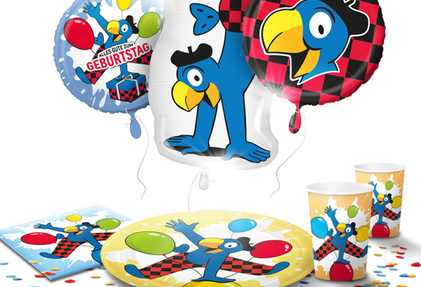 Kindergeburtstag Globi Dekoration