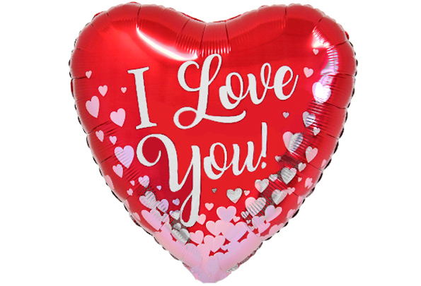 Folienballon Herz I Love You