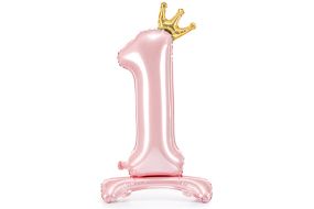 airballoon zahl 1 rosa 