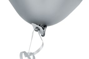 ballonband inkl verschluss silber 1 