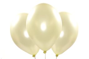 Metallic-Ballons creme