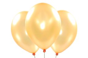 Metallic-Ballons pfirsich