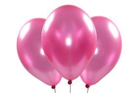 Metallic-Ballons pink