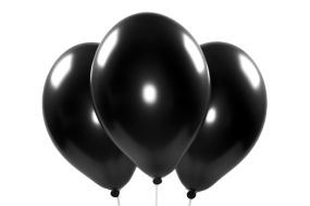 Metallic-Ballons schwarz