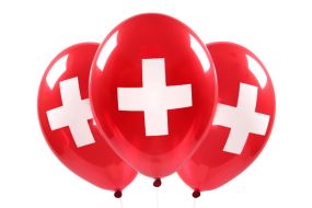 Schweizerkreuz Ballons