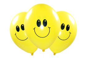 Smiley Ballons gelb