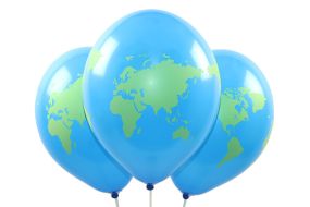 Weltkugel Ballons