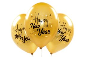 ballons happy new year gold 1 