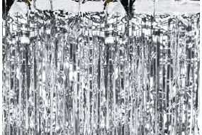 deko vorhang silber 1 