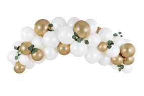 diy girlande weiss gold 