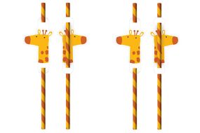 dschungel papierstrohhalme 