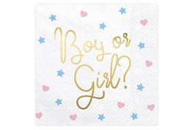 gender reveal servietten 1 