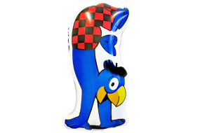 geschenkballon globi handstand 