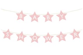 girlande baby shower girl 