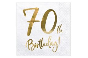 happy birthday elegant servietten 70 gold 1 