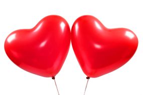 Herzballons rot