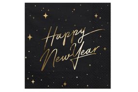 hny servietten schwarz 1 