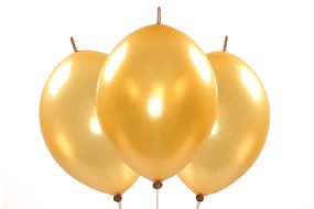 Kettenballons metallic gold