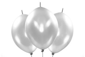 Kettenballons metallic silber