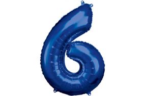 maxi zahl blau 6 