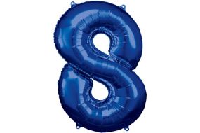 maxi zahl blau 8 