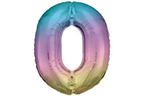 maxi zahl regenbogen 0 