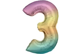 maxi zahl regenbogen 3 