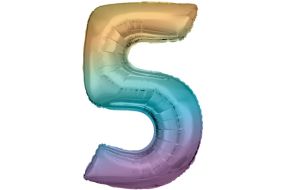 maxi zahl regenbogen 5 