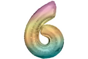 maxi zahl regenbogen 6 