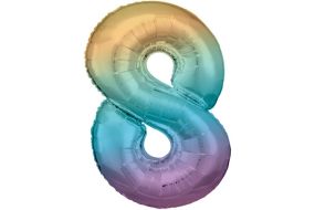 maxi zahl regenbogen 8 