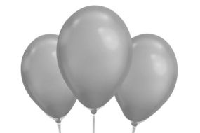 miniballons silber chrom 