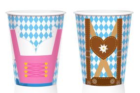oktoberfest becher dirndl 