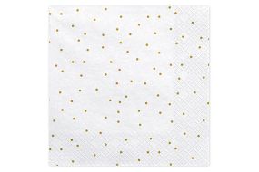 punkte servietten weiss 1 