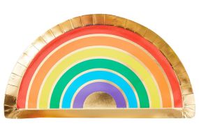 regenbogen gold teller 