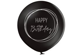 Riesenballon Geburtstag schwarz