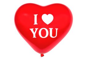 Riesenballon Herz I love you