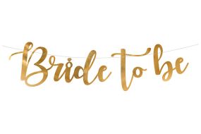 schriftzug bride to be 