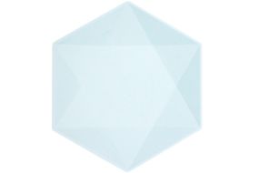 teller maxi hexagon nature hellblau soft h 