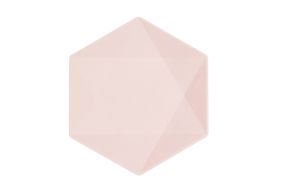 teller midi hexagon nature rosa soft 