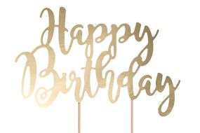 tortendeko happybirthday gold 1 