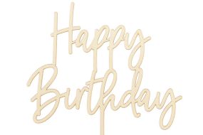 tortendeko happybirthday holz 
