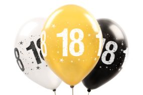 zahlenballon metallic 18 sw 