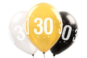 zahlenballon metallic 30 w 